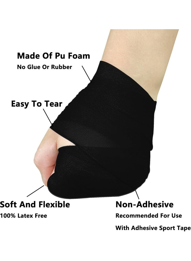 DUNISO 4 Rolls Kinesiology Tape,Pre Wrap Tape,Athletic Foam Underwrap,Soft Sports Tapes,Comfortable and Breathable,Protect for Ankles Wrists Hands and Knees,for Gym Fitness Running Tennis Swimming Football，6cm*20m - Image 3